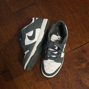 Nike Kids' Forest Green and White Sneakers